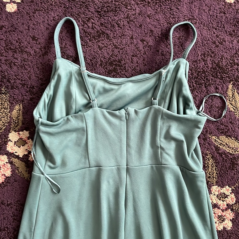 Birdy Grey Ash Crepe Dress in color Sea Glass Sz XL - Picture 14 of 16